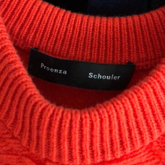 Proenza Schouler orangey red wool sweater Medium.